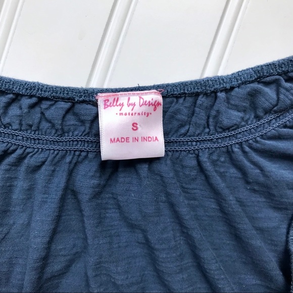 •Belly by Design• ruched peasant top - Picture 5 of 5